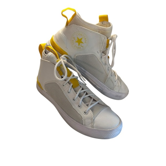 Unisex Converse Chuck Taylor All Star Ultra Mid 'White Yellow' Shoes W 9 M 7 - Picture 7 of 10